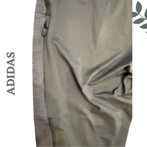 Adidas Olive Green High-Rise Compression Leggings | Activewear | Size Medium - Picture 6 of 7